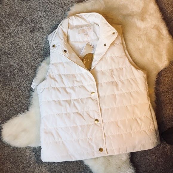 Michael kors vest white Clearance